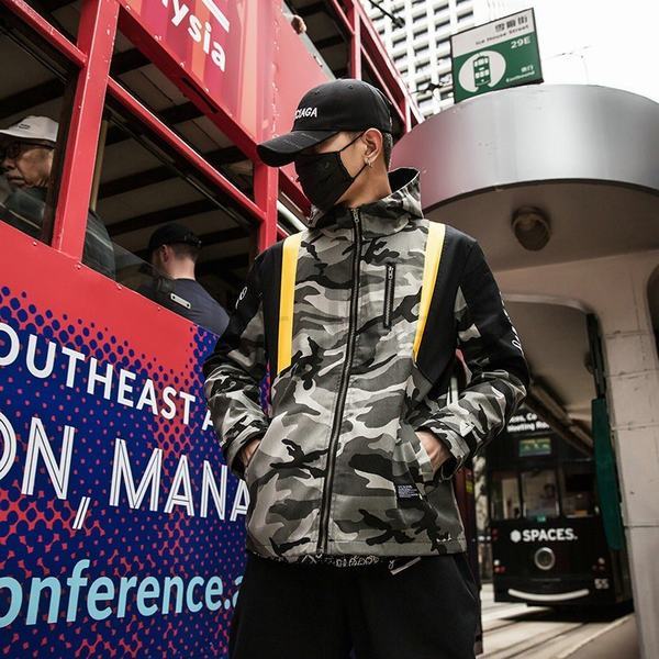 最適な材料 カジュアルジャケット マウンテンパーカー メンズ ジャケット 春 新作 ブルゾン アウター フード付き カモフラ 春夏 迷彩 お洒落 海外輸入 Olsonesq Com