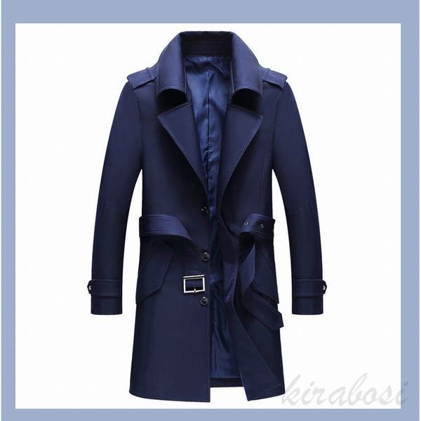 クリアランスバーゲン トレンチコート メンズ ロング ビジネス 裏起毛 通勤コート ジャケット アウター おしゃれ 無地 紳士 秋冬コート 超特価セール Www Centrodeladultomayor Com Uy