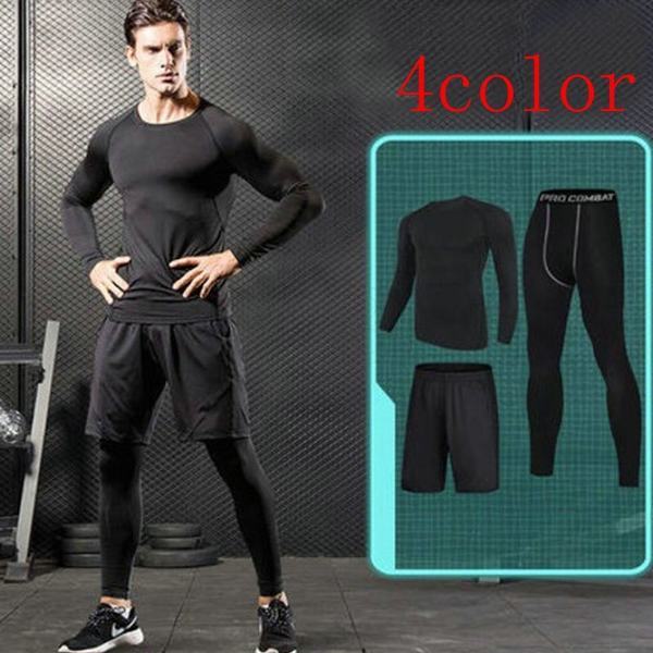 驚きの値段 トレーニングウェア メンズ ランニングウェア タイツ レギンス フィットネス スポーツ 上下セット 3点セット 大きいサイズ 正規店仕入れの Centrodeladultomayor Com Uy