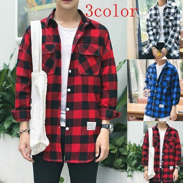 上質風合い ステンカラーコート メンズ おしゃれ 長袖 チェック シャツコート 長袖シャツ シャツ 薄手 コート アウター 大きいサイズ クリアランスバーゲン 期間限定開催 Farmerscentre Com Ng