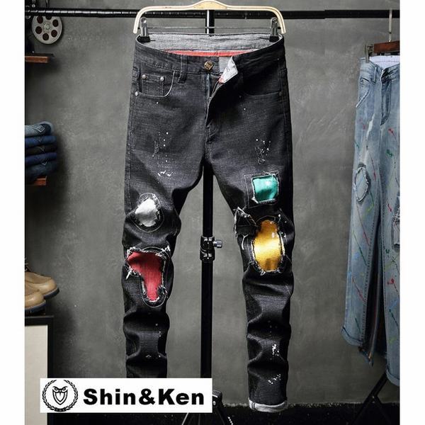 半額品 ジーンズ メンズ デニム ダメージ 刺繍 パンツ Jeans ダメージ加工 大きいサイズ ジーパン 春 夏 Aldn028 今月限定 特別大特価 Carlavista Com