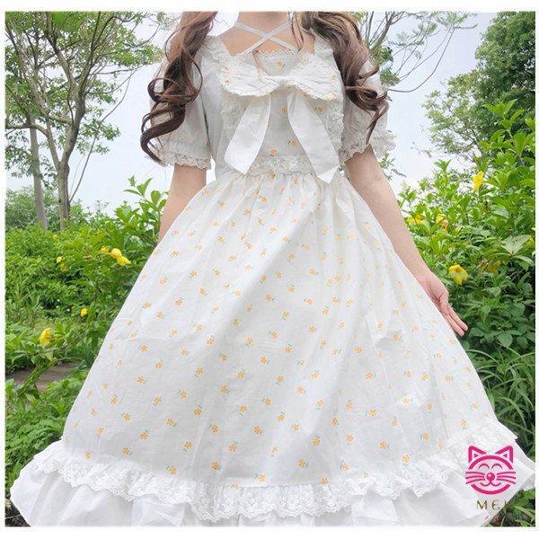 大流行中 レディースロリータ ワンピース ドレス 角領 括りつける 半袖 変装 かわい 仮装jy 限定価格セール Gdpcambodia Org