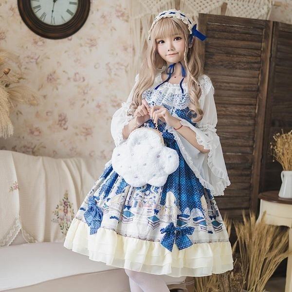 超歓迎 ゴスロリ ロリータ ワンピース レディース 少女ウェア ロリータ 可愛い ダンス衣装 Expectation Carlavista Com