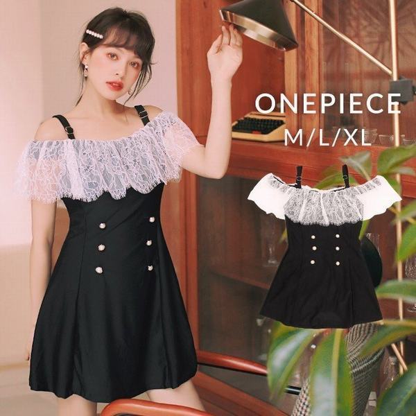 ポイント10倍 水着 レディース ワンピース水着 体型カバー水着 代 30代 40代 50代 オールインワン レース 可愛い ぽっちゃり レース 黒 公式通販 Easydigitalagency Com