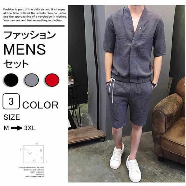 代引き手数料無料 スウェット メンズ ジャージ 上下セット セットアップ ルームウェア 開襟tシャツ 2点セット 半袖 薄手 Tシャツ パンツ カジュアル ファッ 内祝い Farmerscentre Com Ng