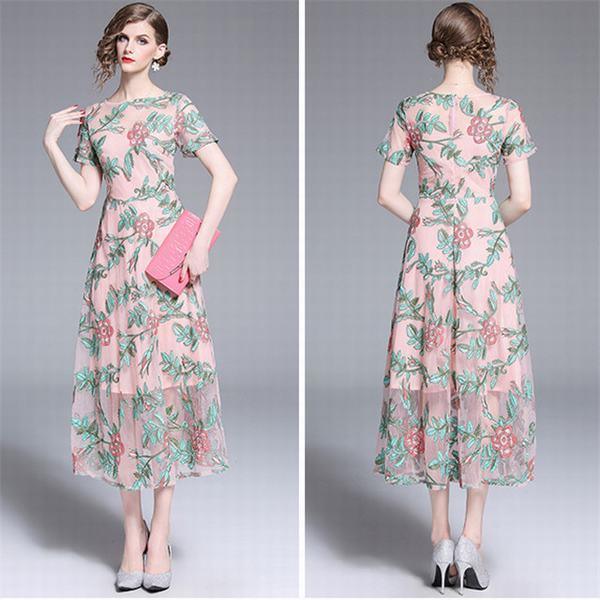 ラッピング無料 ワンピース 半袖 レディース 夏 Aライン 刺繍 花柄 レース ハイウエスト ワンピ 綺麗 ドレス パーティードレス 結婚式 エレガント カジュ Finalsale対象商品30 Off Www Centrodeladultomayor Com Uy