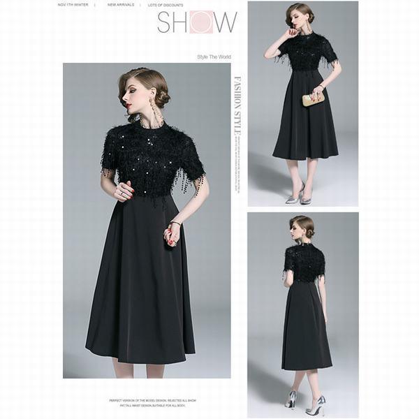 Sale 送料無料 ワンピース 半袖 レディース 夏 Aライン ハイウエスト ワンピ 綺麗 ドレス パーティードレス 結婚式 スリム 膝丈 ひざ丈 ミッシー 洋服 在庫処分大特価 Www Centrodeladultomayor Com Uy