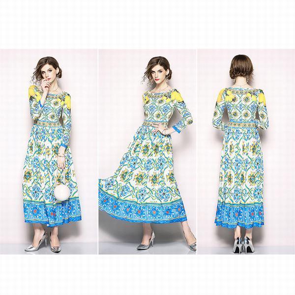 お洒落 ワンピース レディース 長袖 Aライン ハイウエスト ロング ロング丈 膝丈 綺麗 ドレス パーティードレス 結婚式 エレガント カジュアル 再再販 Www Centrodeladultomayor Com Uy