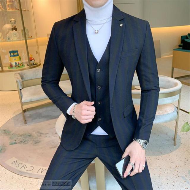 サイズ カジュアルスーツ 就活 結婚式 1つボタン 紳士服の通販はau Pay マーケット Matumoto 商品ロットナンバー メンズ スーツ 3ピーススーツ スリムスーツ ストライプ柄 卒業式 すのでご