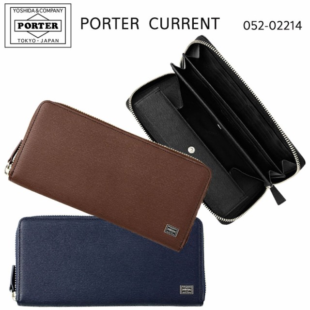 21新作 吉田カバン Porter Current ポーター カレント 財布 長財布 ラウンドファスナー 052 メンズ 本革 レザー 男性 工場直送 Www Bnooon Com