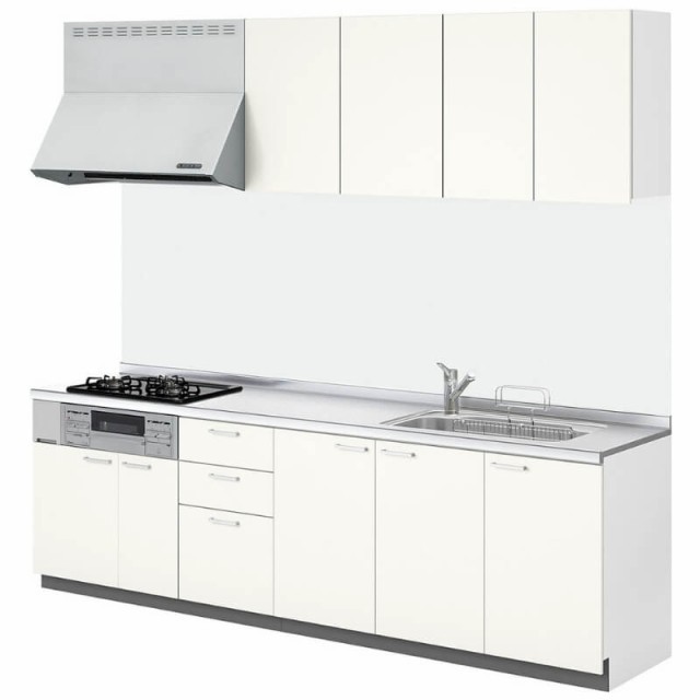 魅力的な価格 システムキッチン リクシル グループ 奥行65cm 間口260cm W2600mm 食器洗い乾燥機なし ウォールユニット付 開き扉プラン 壁付i型 シエラs キッチン用設備 Sutevalle Org