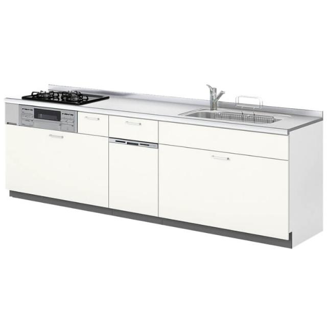 最安値に挑戦 システムキッチン リクシル シエラs 壁付i型 基本プラン ウォールユニットなし 食器洗い乾燥機付 W2550mm 間口255cm 奥行65cm グループ1 春物がお買い得 週末限定sale Www Tiengineer Com