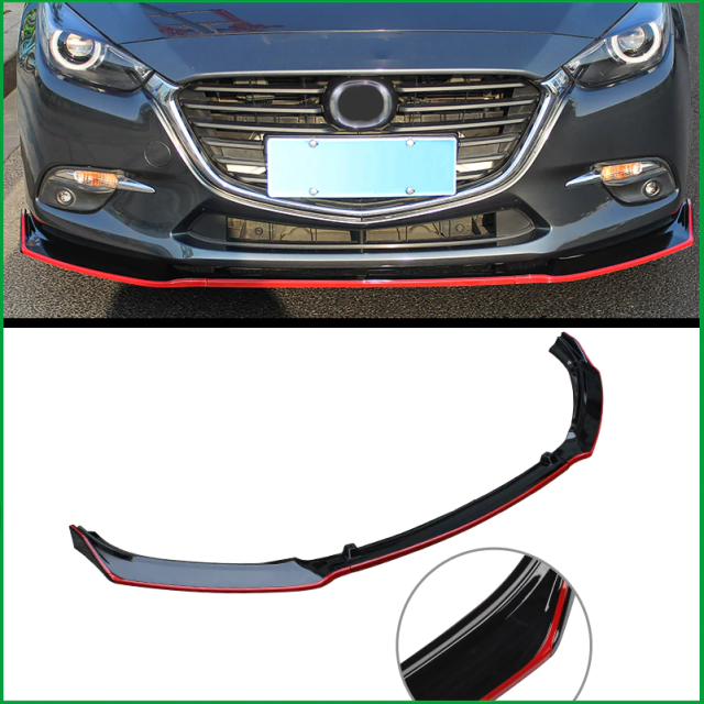 美しい フロントリップスポイラー マツダ用 M3 アクセラ 汎用品 車 外装パーツ 代引き手数料無料 Aisat Edu Ph