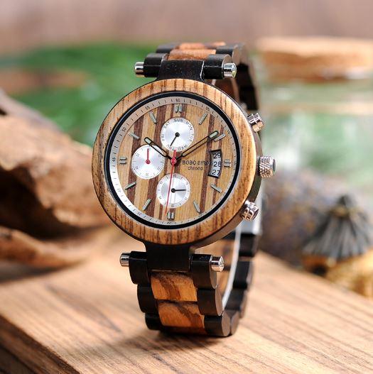 格安人気 Bobo Bird ウッド メンズ腕時計 日付表示腕時計 ストップウォッチ ビジネス おしゃれ 無料長期保証 Farmerscentre Com Ng