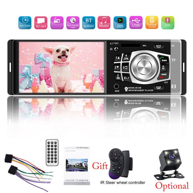55 以上節約 カーオーディオ 4 1インチ リアビュー カメラ 1din Mp4 Bluetooth Usb ステアリングリモコン 激安特価 Olsonesq Com