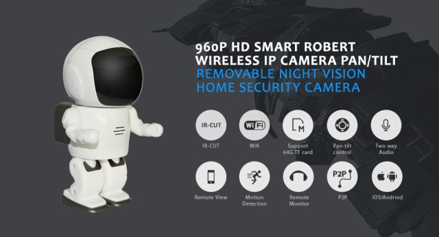 ポイント10倍 監視カメラ 宇宙飛行士 ロボット A180 960p かわいい ワイヤレス ビデオカメラ 特別価格 Carlavista Com