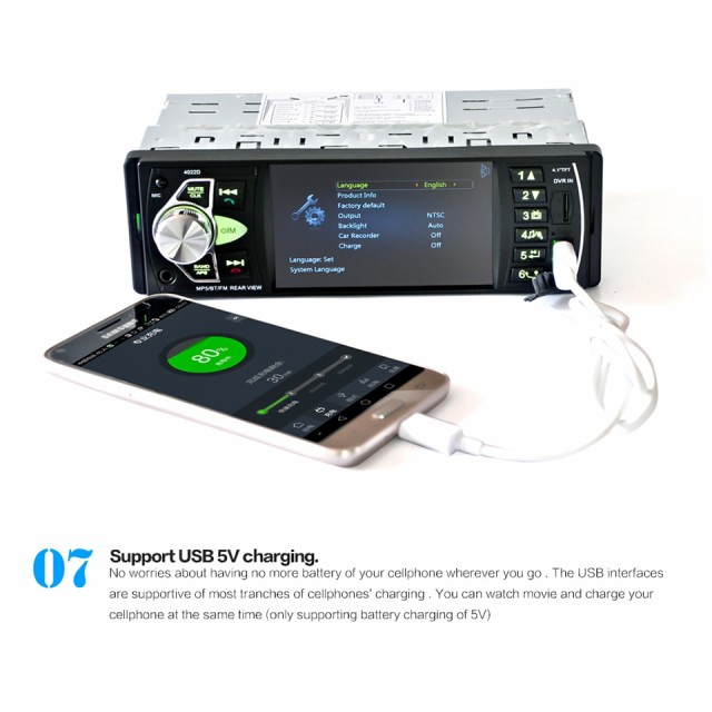 再入荷定番 カーオーディオ Bluetoothの通販はau PAY マーケット - 吉田里山研究所 au PAY マーケット店|商品ロットナンバー:4213504 プレーヤー リアビューカメラ ステアリングホイール リモコン HD 4.1インチ 人気高品質