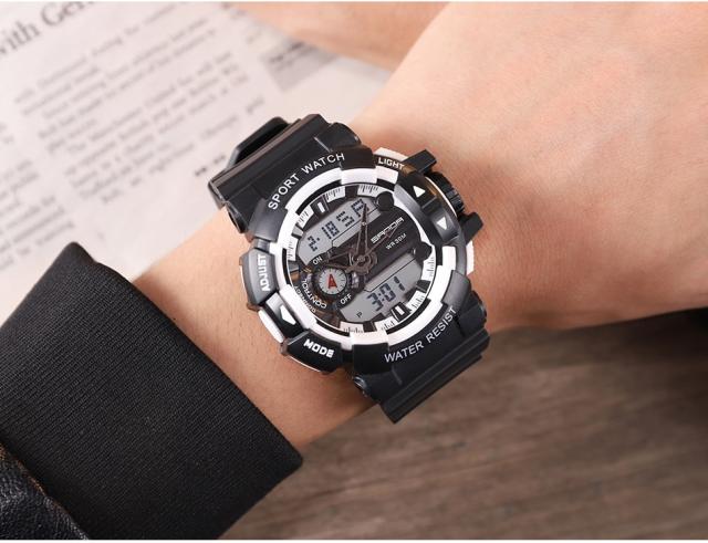 腕時計 メンズ 防水 スポーツ ウォッチ 599 ミリタリー アナログ 宅送 Sanda デジタル
