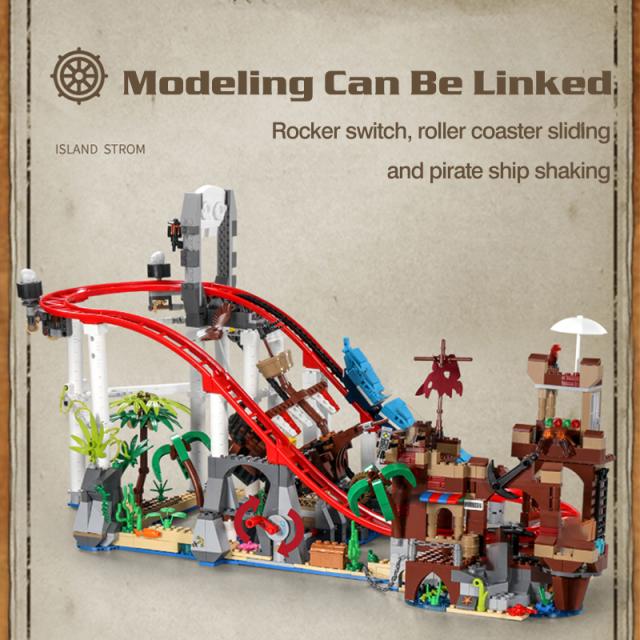 大人気 ブロック おもちゃ ジェットコースター 1572ピース 組み立て 教材 知育玩具 スペシャルset価格 Asadtv Com