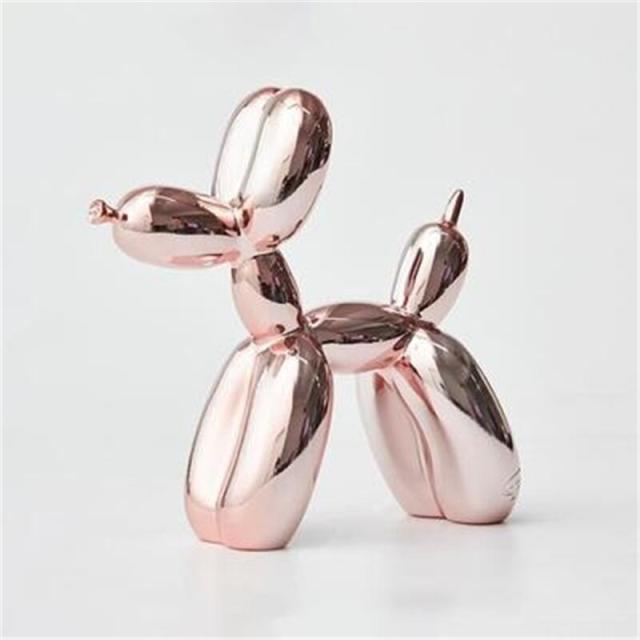 春夏新色 置き物 オブジェ アートフィギュア 置物 犬 樹脂製 インテリア 像 装飾 風船 バルーンアート 在庫限り Olsonesq Com