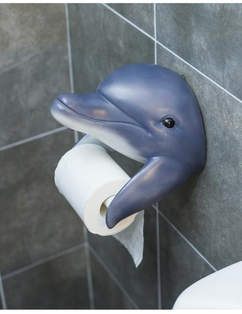 人気no 1 本体 トイレ用ペーパーホルダー トイレットペーパーホルダー サメ イルカ おもしろ 気分転換 最新人気 Fcrtt Org