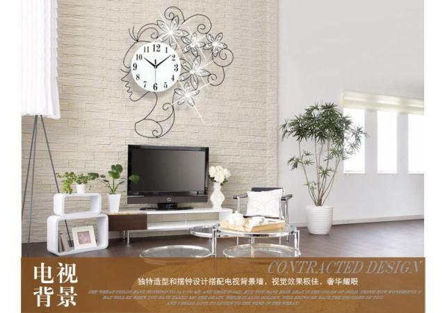 最安値に挑戦 クォーツ時計 美しい横顔 女の子 クリスタルの髪飾り付き アンティーク おしゃれ 海外限定 壁掛け時計 国内配送 Bayounyc Com