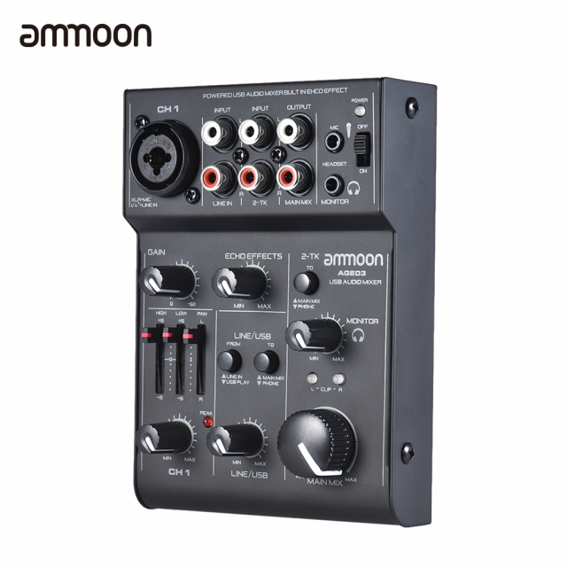 ミキサー Ammoon Age03 Usbオーディオインターフェイス ミニ マイク 5チャネル 内蔵エコーエフェクト Djの通販はau Pay マーケット 吉田里山研究所 Au Pay マーケット店 商品ロットナンバー