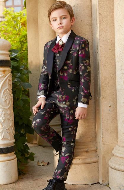 驚きの値段 かっこいい 花柄 子供服 花柄 5点セット 男児スーツ フォーマルスーツ タキシードスーツ 5点セット ジュニア ピアノ マーケット 発表会 演奏会 司会 オシャレ 110 16 激安輸入雑貨の店r Mart Plus Merrilyorsini Com