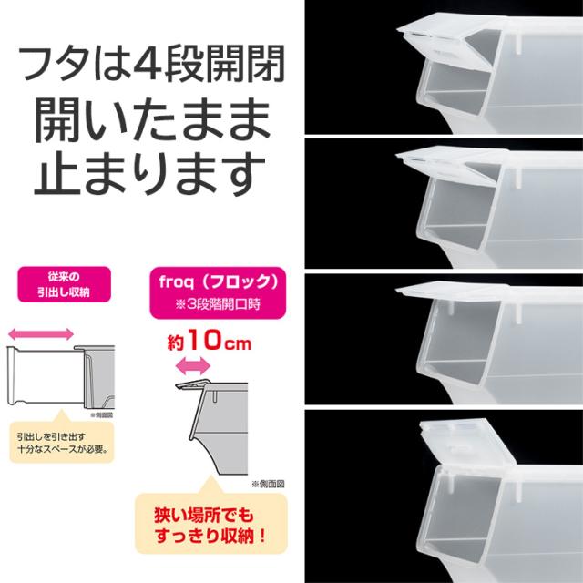 春バーゲン 特別送料無料 送料無料 メーカー直送 収納ボックス Froq フロック 深型30cm 同色5個組セット キャスター付き カラー 衣類収納 子供部屋 リビング 55 以上節約 Petroleoenergia Com