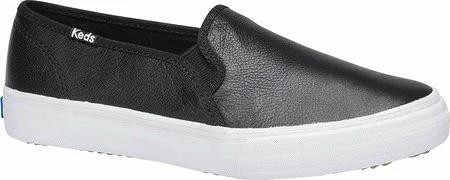 Keds レディーススニーカー Keds Double Decker Slip On Black Leatherの通販はau Wowma ワウマ Ocストア 商品ロットナンバー