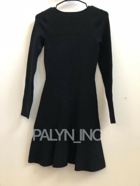 zara black flounce dress