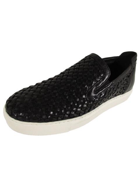 新しい Donald J Pliner ドナルドJプリナー ファッション シューズ Donald J Pliner Uomo Clark-96 Intrecciato Nappa Sneakers Nero US 8.5, このえパン 6169cea2