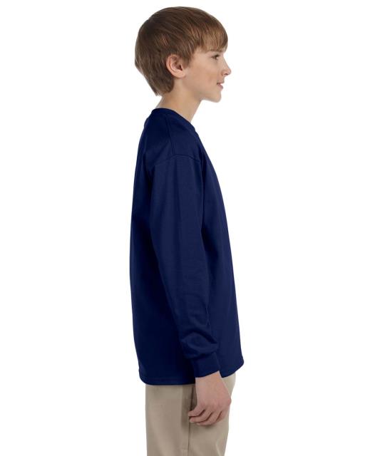 Ultra Cotton Long-Sleeve T-Shirt G240B -RED -M-12PK Gildan Boys 6.1 oz