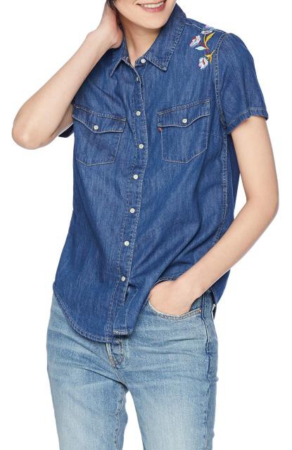 levi's womens button down shirt