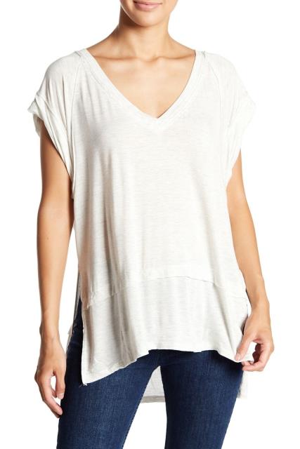 Free People フリーピープル ファッション トップス Free People Womens Gray Size XS V-Neck Heather Side Splits Knit Top Free People フリーピープル ファッション トップス Free People Womens Gray Size XS V-Neck Heather Side Splits Knit Top