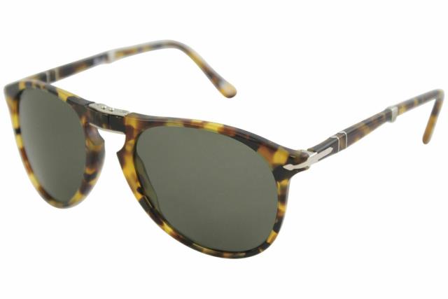 Persol Men/'s PO9714S PO//9714//S 1052//31 Madreterra Folding Pilot Sunglasses 52mm