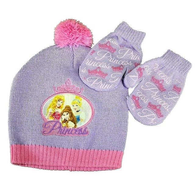 toddler girl hat and mittens set