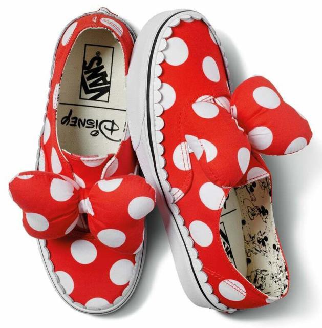 Disney ディズニー ファッション シューズ Vans Kids Girls Youth X Disney Authentic Gore Minnie Mouse Bow Slip On Shoesの通販はau Wowma ワウマ Ocストア 商品ロットナンバー 396077904