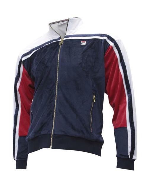 Fila フィラ ファッション アウター Fila Mens Lamar Zip Front Velour Track Jacketの通販はau Wowma ワウマ Ocストア 商品ロットナンバー