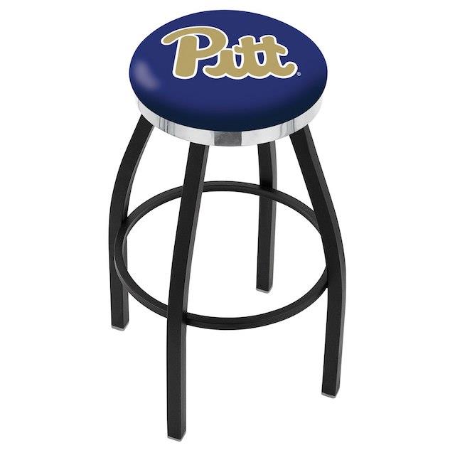 肌触りがいい Holland Bar Stool Co. ホランド バー スツール スポーツ用品 Pitt Panthers 30 Black Wrinkle Swivel Bar Stool with Chrome Accent Ri, ジュウシヤマムラ c94ad1c8