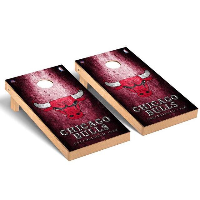 【着後レビューで 送料無料】 Victory Tailgate ビクトリー テイルゲート スポーツ用品 Chicago Bulls Metal Design Cornhole Game Set, コンタクトのLENS UP 51361225