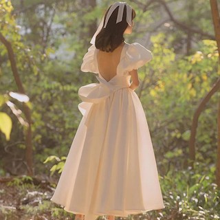 再値下げ ウェディングドレス 大きいサイズ Aライン 白 半袖 パフスリーブ Kc03 ギャラ Triplex Ee