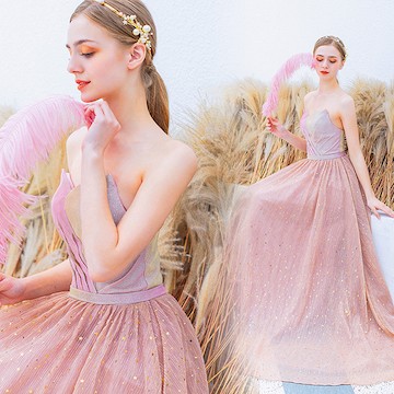 選べるサイズ展開 ウェディングドレス 大きいサイズ カラードレス エンパイア ピンク Kc0911 待望の再販
