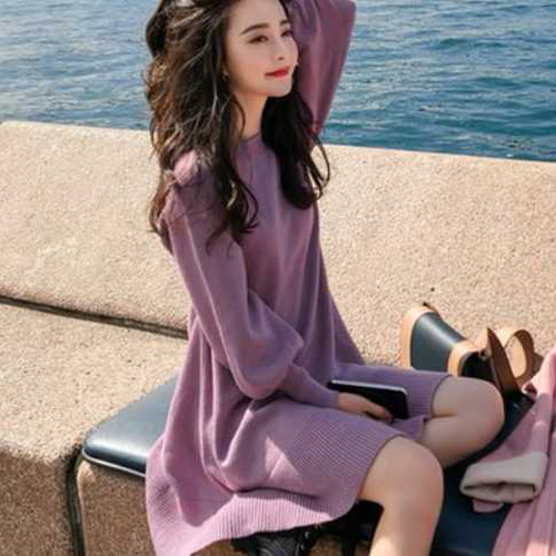 日本最大級 ウールワンピース ニットワンピ レトロ ドレス ファッショナブル フェミニン 大人かわいい 上品 通勤 オフィス デート 長袖 バルーン袖 日本製 Www Centrodeladultomayor Com Uy