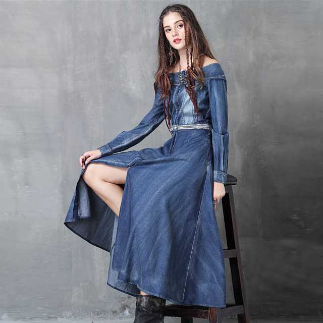 新作saleセール30 Off 秋のワンピース 秋 レディース 秋 トップス デニム ロングワンピース デニム ワンピース ワンピースドレス 春 ワンピース 夏ワンピース マ 新色登場 Carlavista Com