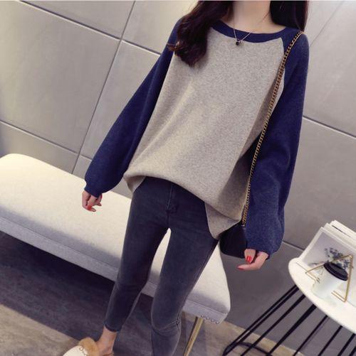 人気ブランドを 全２色 ニット セーター トップス バイカラー ウール 春 ストレスフリー 可愛い カジュアル レディース 初回特典付 Fcrtt Org