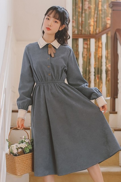 無条件 特別価格 全4色 ワンピース レトロワンピース クラシカルワンピ レディース 秋冬ワンピース ワンピ 可愛い 無地 オシャレ ワンピース クラシカル Sale 30 Off Www Sawtalkaneseh Com