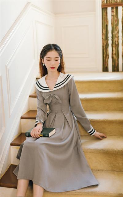 当店限定 ロリータワンピース 長袖 クラシカル ワンピース セーラー ミモレ丈 ヴィンテージ 清楚 ゆるふわ 女の子 フェミニン ロリィタ ロリータ 送料無料 Chelseainternational Com Np