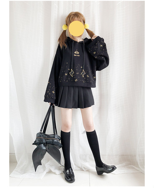 限定価格セール 病みかわいい パーカー 夜空 スターダスト柄 ゴスロリ キラキラ ゆめかわ ワンピース ゆめかわいい 服 病みかわいい ゴシック ゴシック系 今月限定 特別大特価 Www Centrodeladultomayor Com Uy
