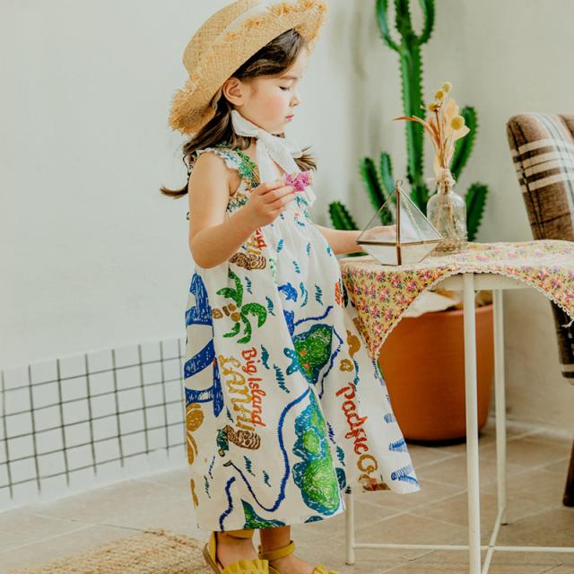 キッズ ワンピース キャミワンピ リゾート 総柄 夏ワンピ 柄 女の子 90 100 110 1 130cmの通販はau Pay マーケット ニューウィングス 商品ロットナンバー